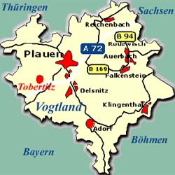 Anfahrtskarte für Tobertitz